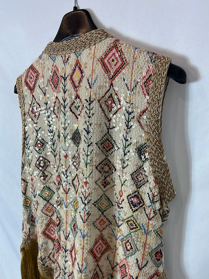 JOT. Chaleco lentejuelas y flecos TU