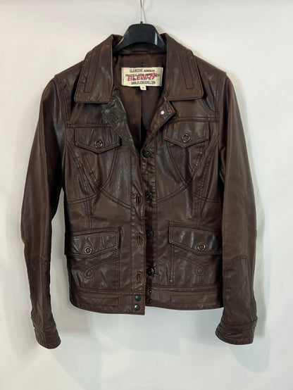 GLENOSHE. Vintage leather jacket TM