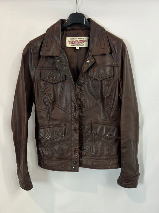 GLENOSHE. Vintage leather jacket TM