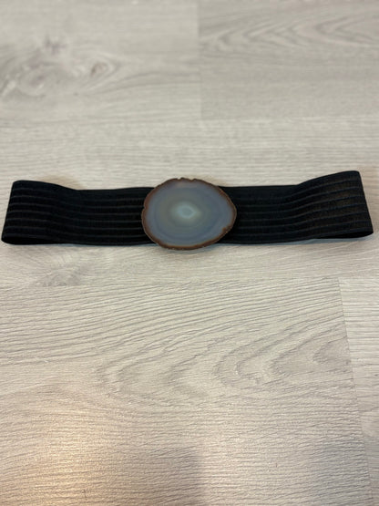 OTRAS. Cinturón negro elastico piedra