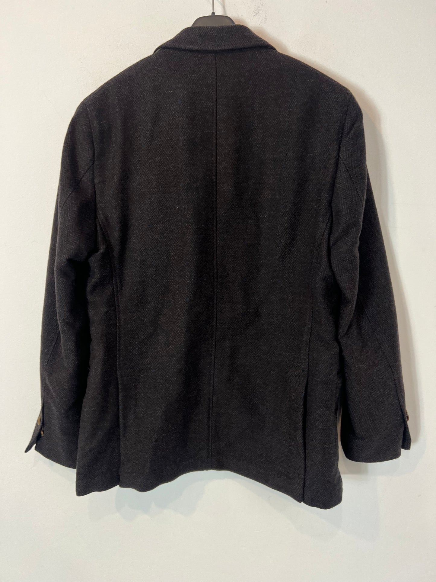 MASSIMO DUTTI. Blazer lana hombre marrón jaspeada. T L