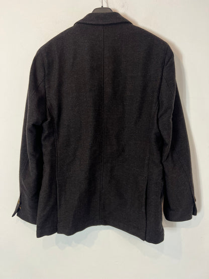 MASSIMO DUTTI. Blazer lana hombre marrón jaspeada. T L