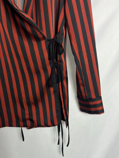 SOPHIE&amp;LUCIE. Striped satin total look. Size 36