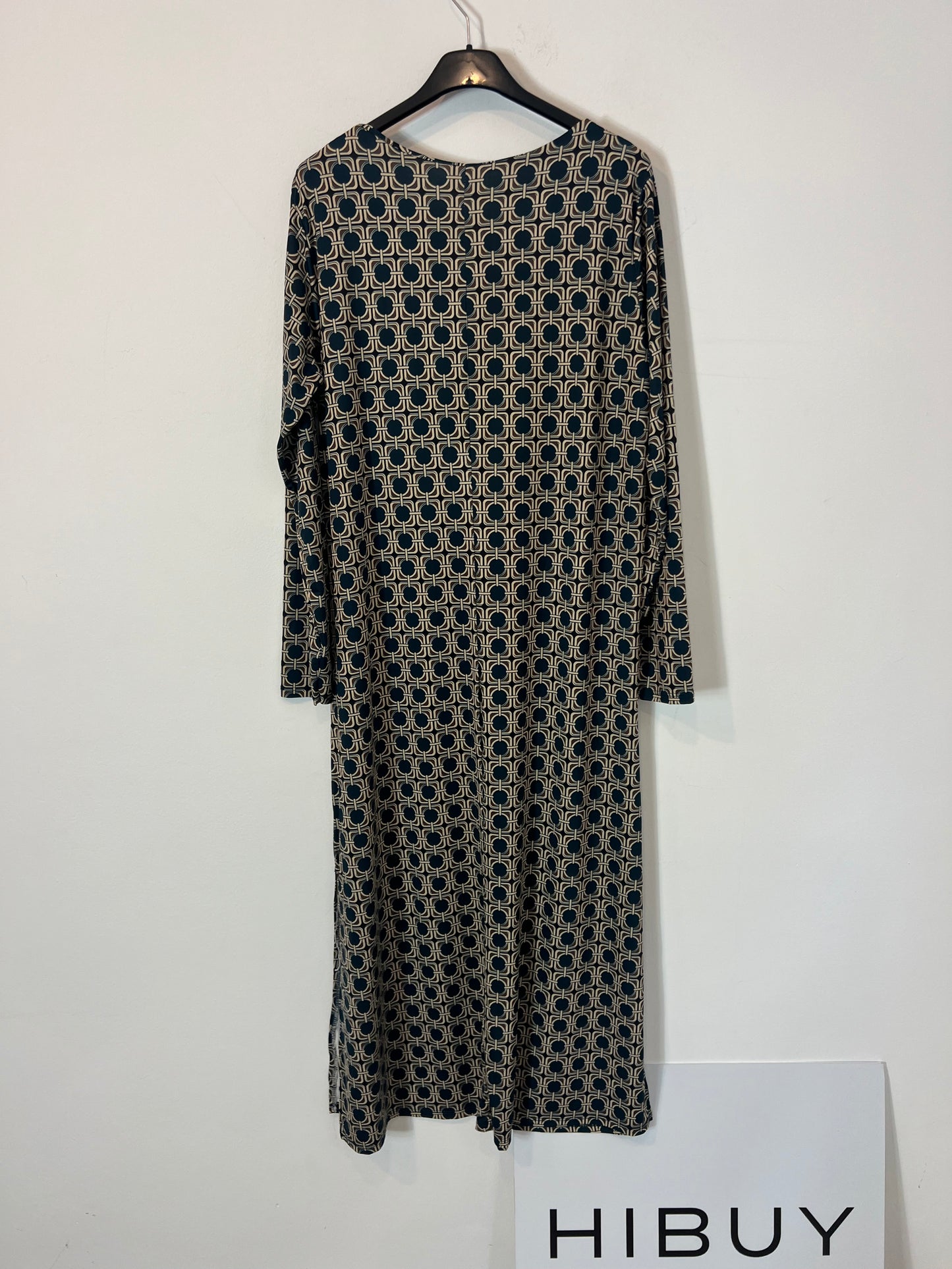 ZUA. Vestido largo estampado azul TU(S)