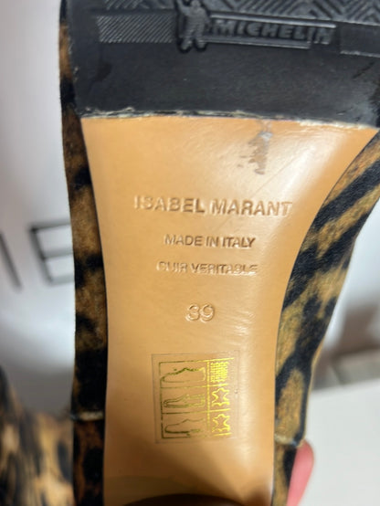 ISABEL MARANT. Botines textura animal print. T 39