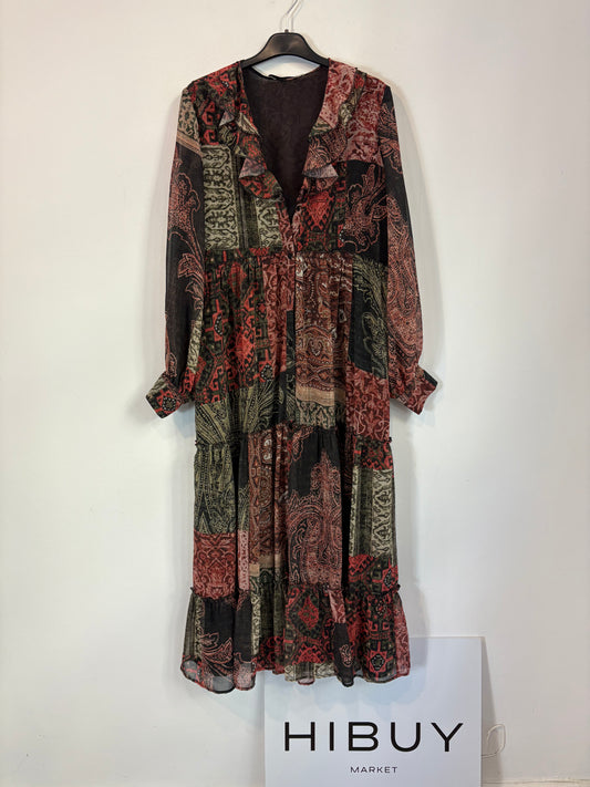 ZARA. Mustard textured back top. TS