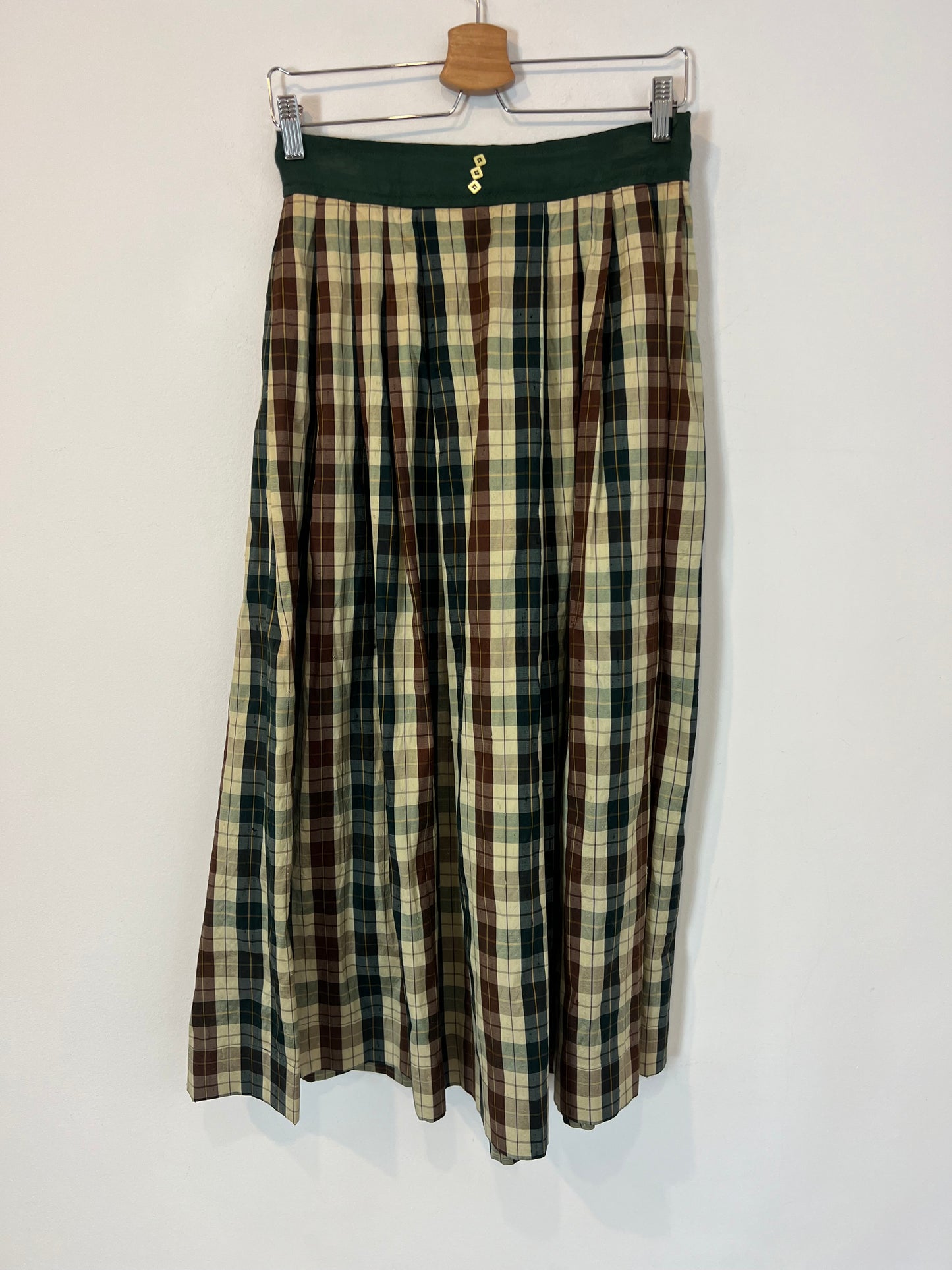 OTRAS. Falda cuadros vintage TU(36)