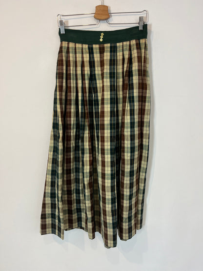 OTRAS. Falda cuadros vintage TU(36)