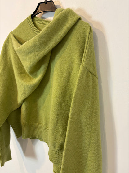 ZARA. Black stretch knit top. TL