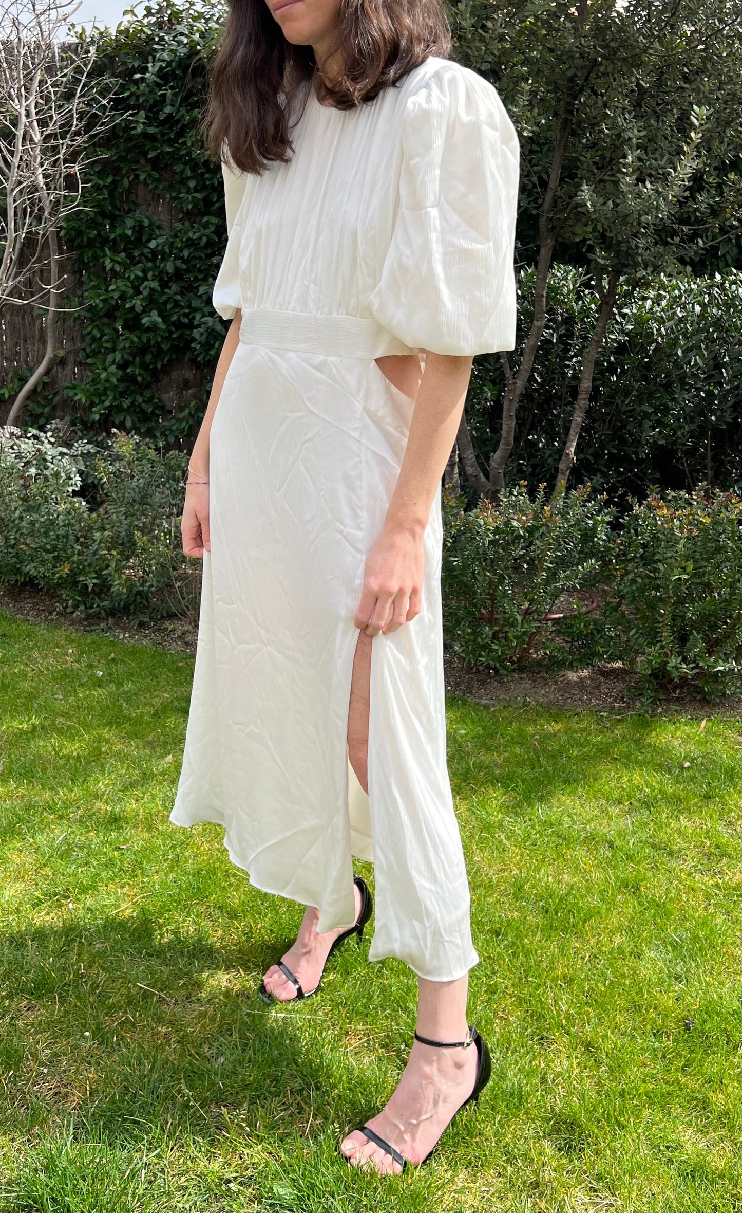 LADY PIPA. White midi dress T.xxl