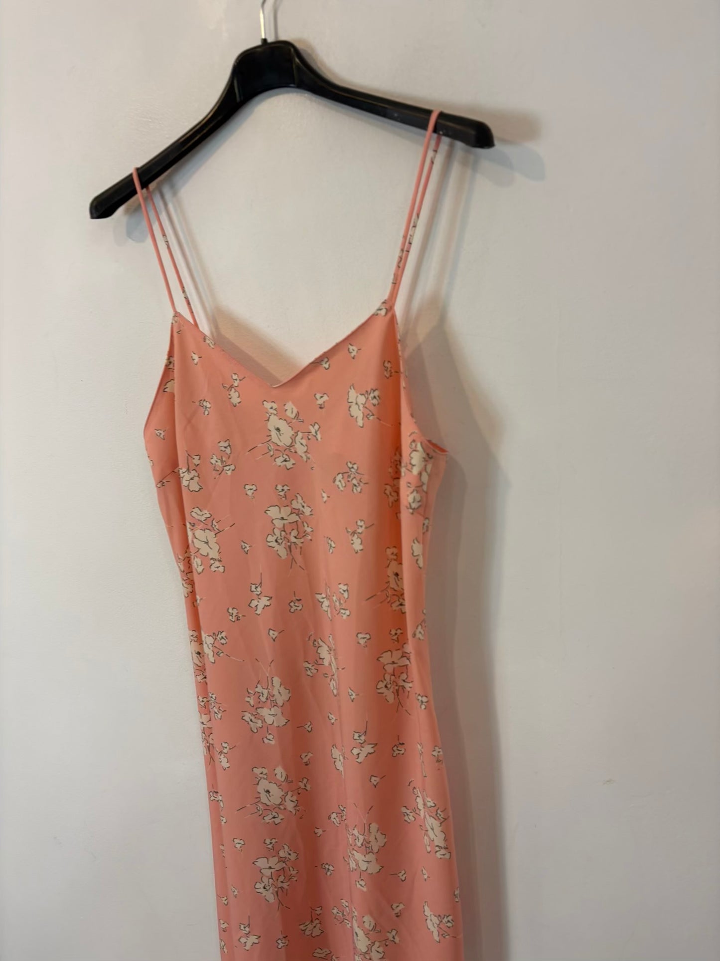 Vestido largo rosa estamapdo