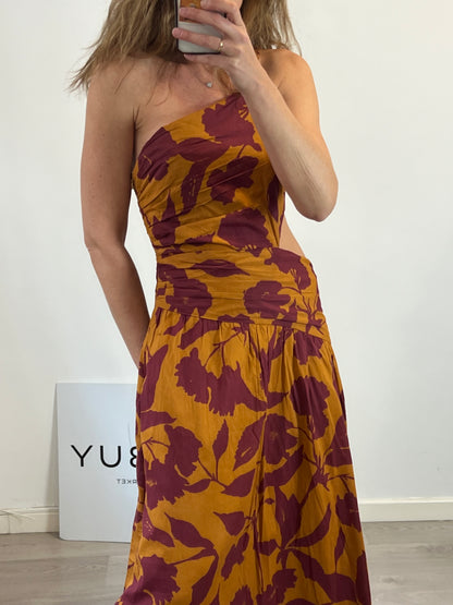 MAKSU. Asymmetrical midi dress Tm