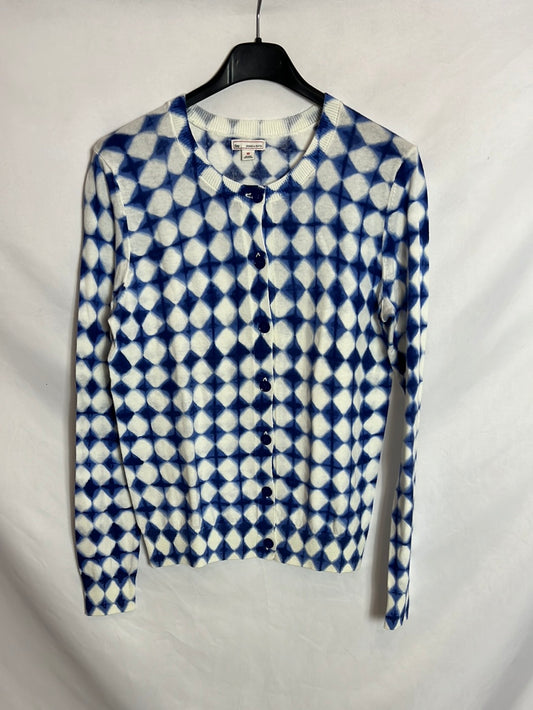 GAP. Rebeca blanca estampado azul . T XS