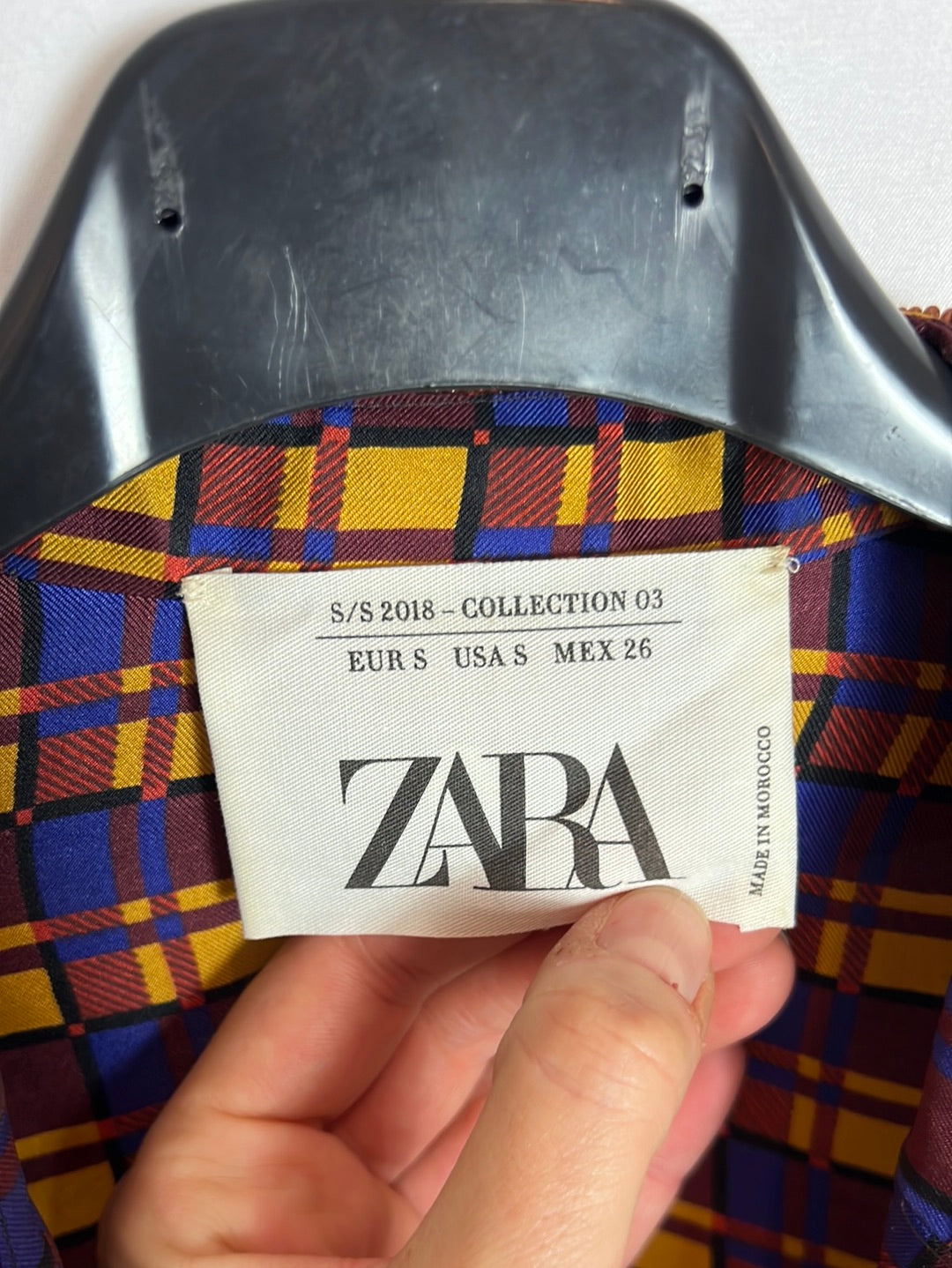 ZARA. Satin printed blouse. TS.