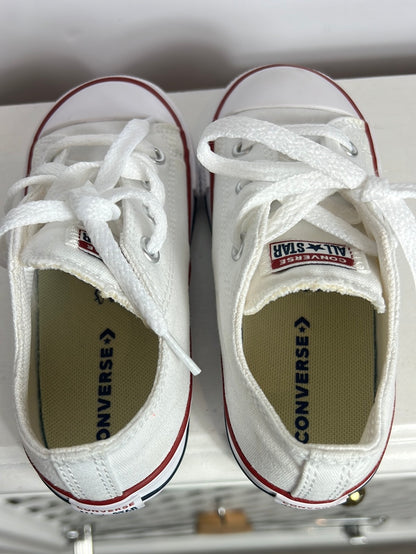 COVERSE. Zapatillas blancas cordones. T 26