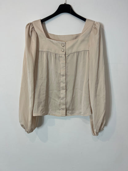 TRIANA BY C. Satin beige Ts blouse