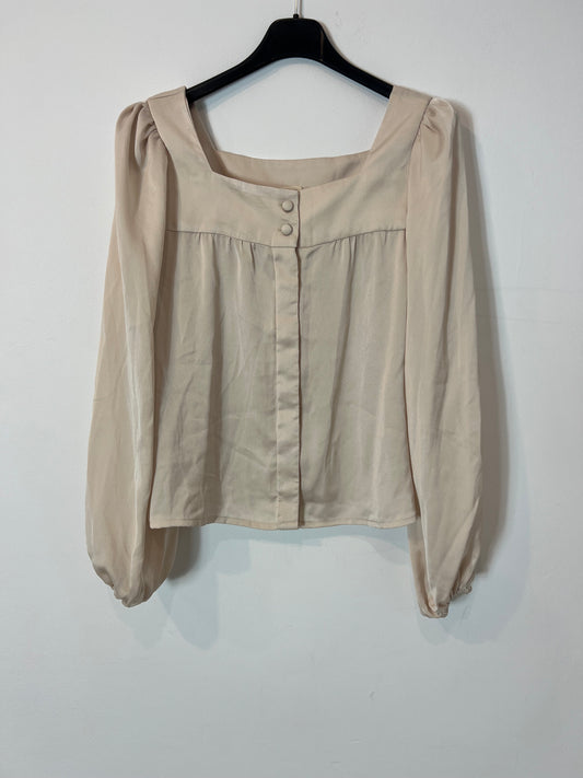 TRIANA BY C. Satin beige Ts blouse