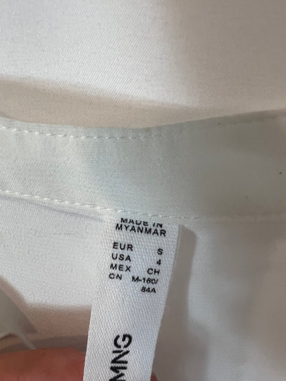 MANGO. Flowy white blouse. TS