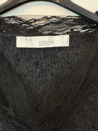 IRO. Jersey  marengo encaje