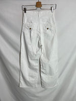 SCALPERS. Pantalón blanco culotte. T 36