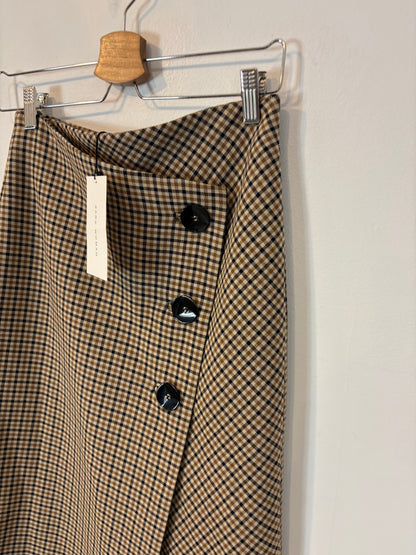 ZARA. Falda midi cuadros