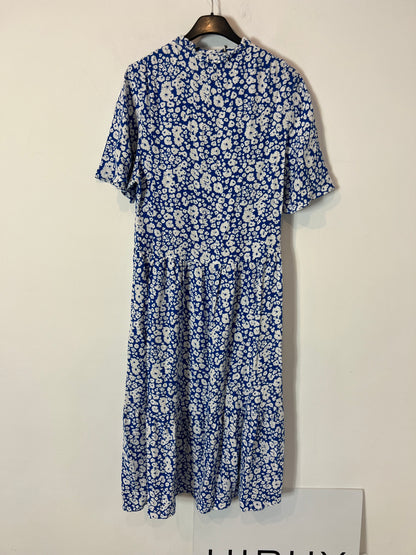OTHERS. Long blue floral dress YOUR (S/M)