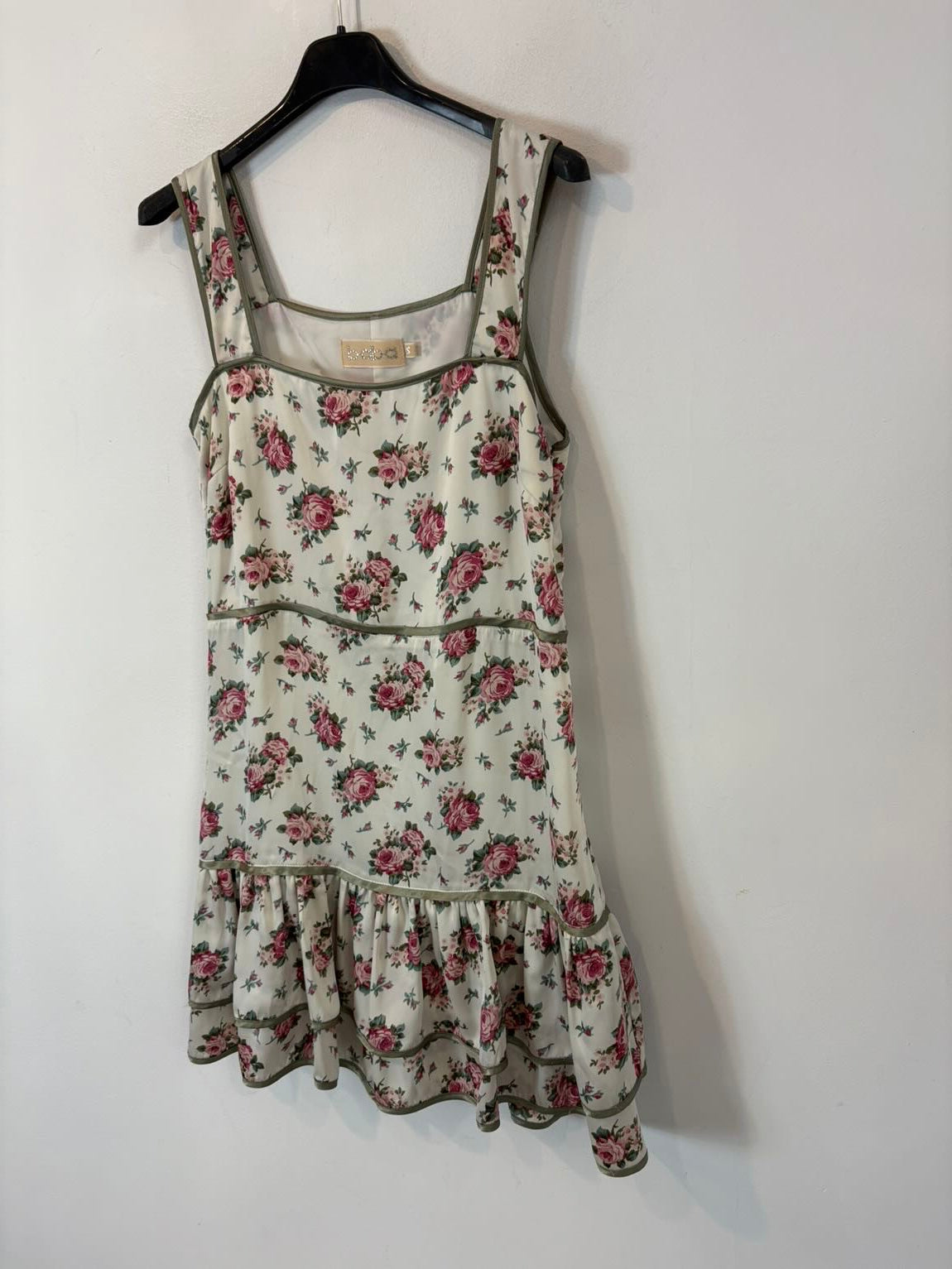 BDBA. Vestido corto seda estampado