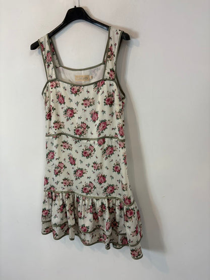 BDBA. Vestido corto seda estampado