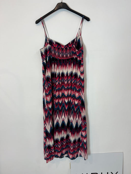 ONLY. Printed midi dress. Size 38