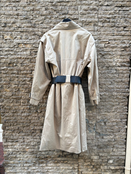 ZARA. Gabardina larga cinturón