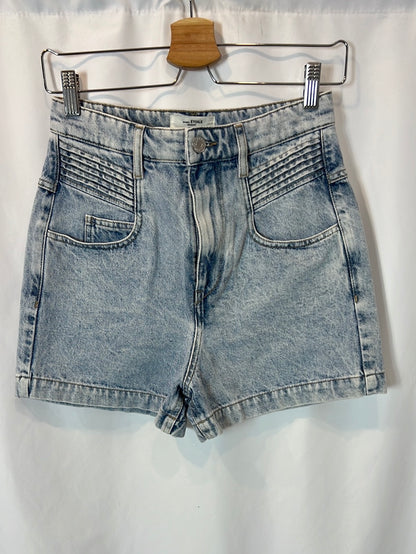 ISABEL MARANT. Worn effect denim shorts T.36