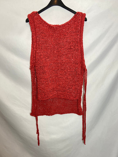 ZARA. Top punto naranja T.S