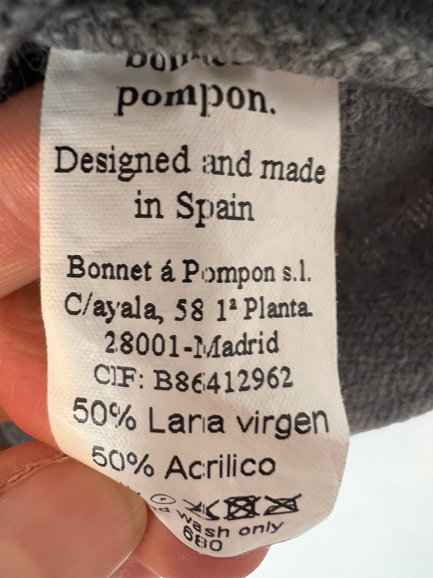 BONNET & POMPON. Jersey lana dibujo. T 2 años