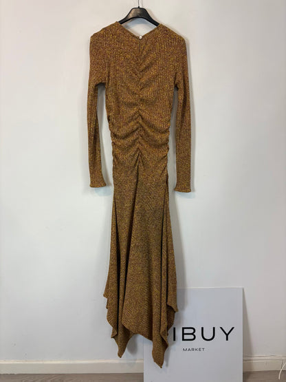 GABTAG. Vestido punto canalé asimétrico