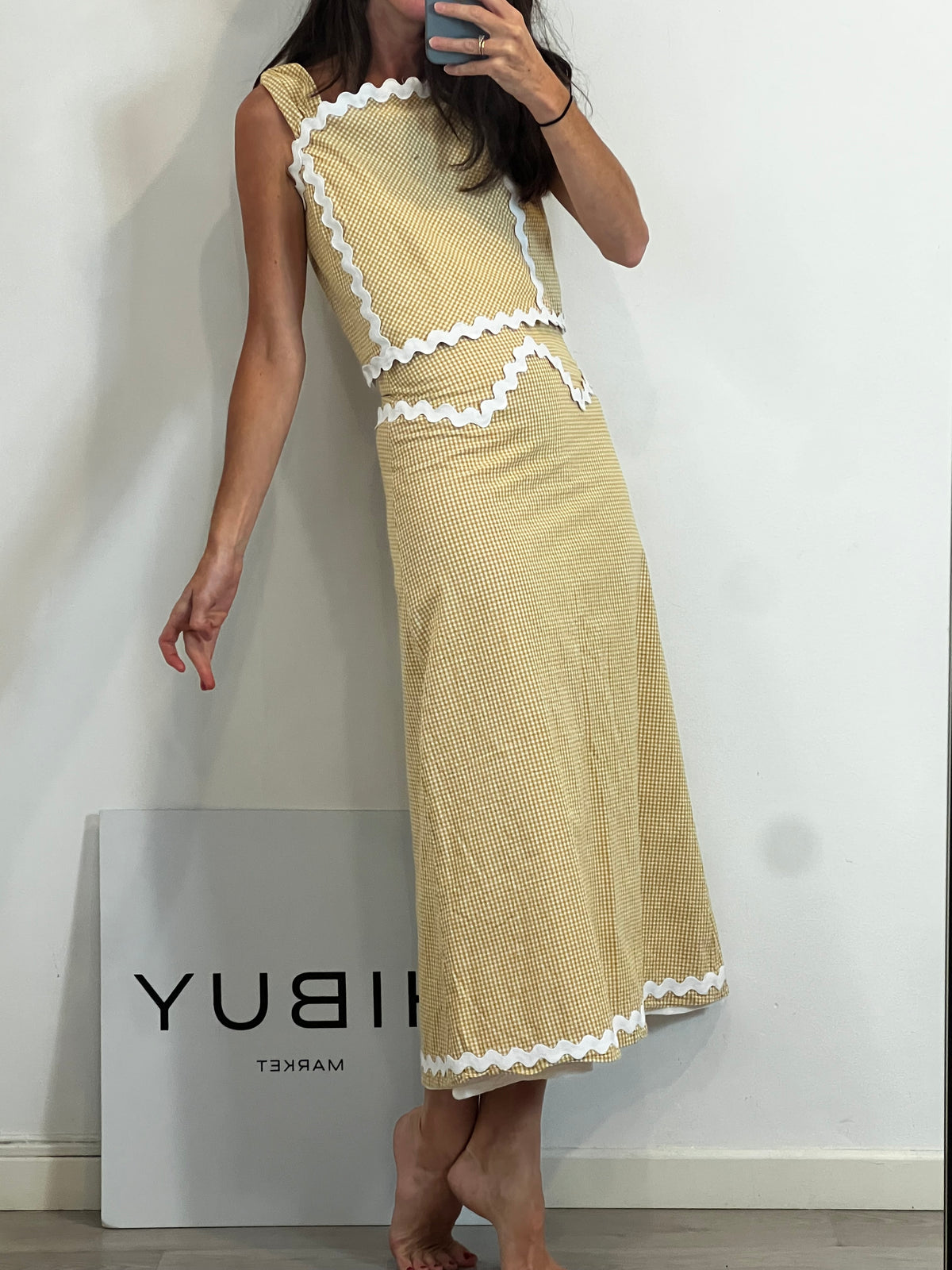 MARTIN ALCALDE. Conjunto Inés Vichy ocre