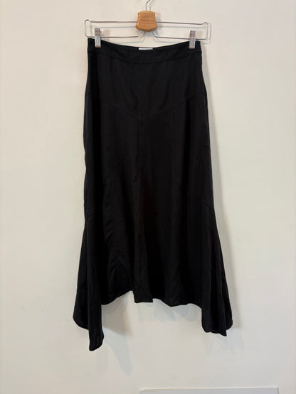 ISABEL MARANT. Falda midi negra asimétrica