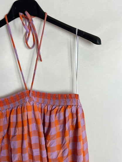 ZARA. Vestido cuadros. TXS