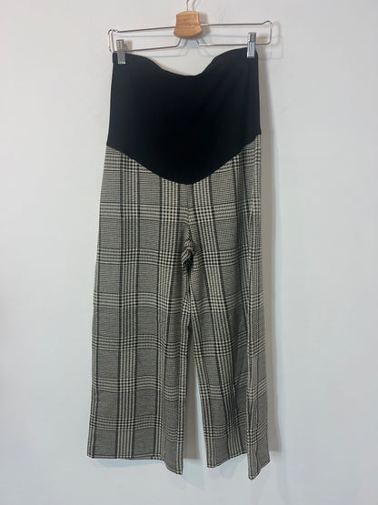 H&M. Pantalón culotte pata de gallo premamá. T S