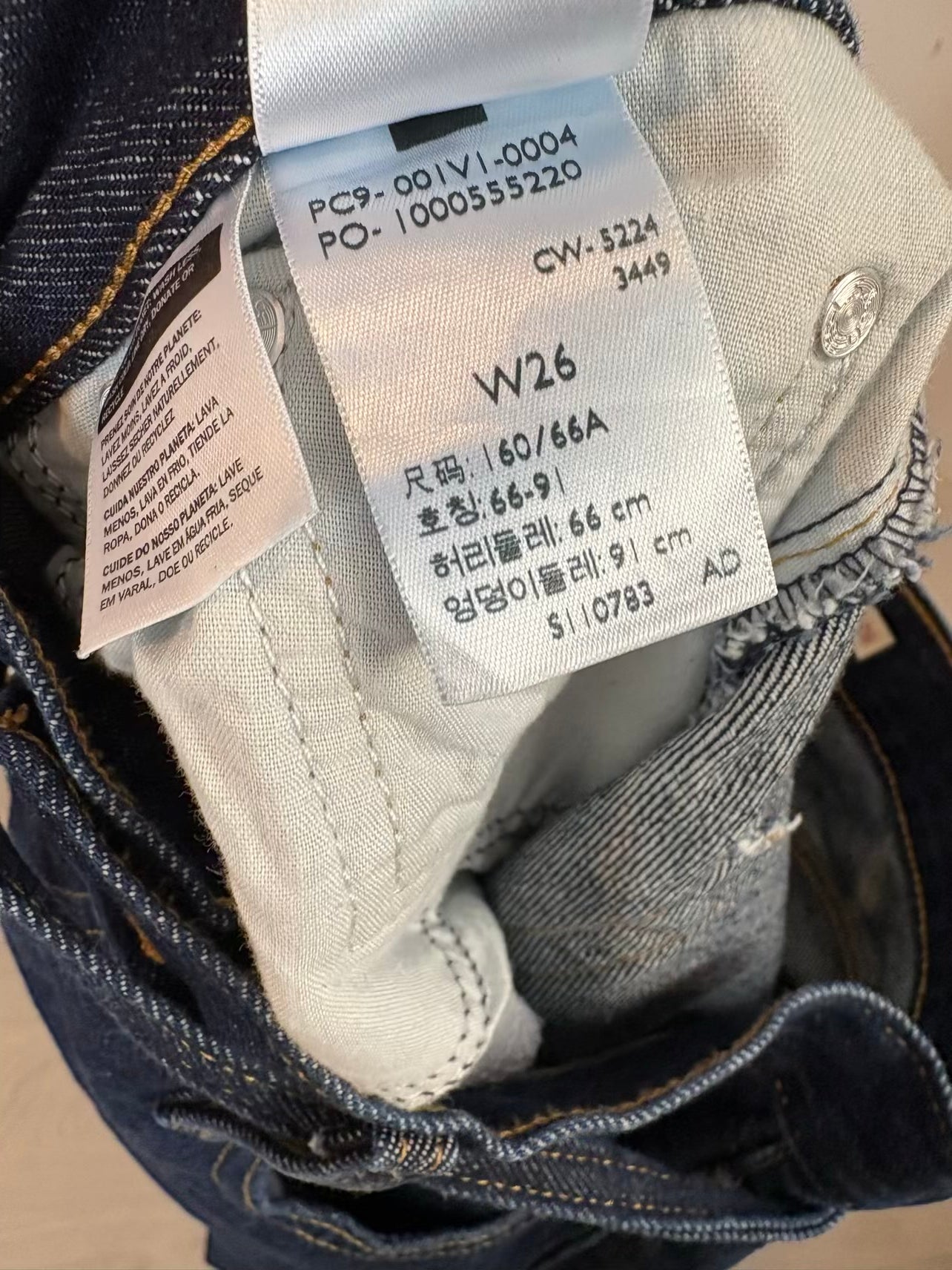 LEVI´S . Denim modelo Culotte lavado oscuro