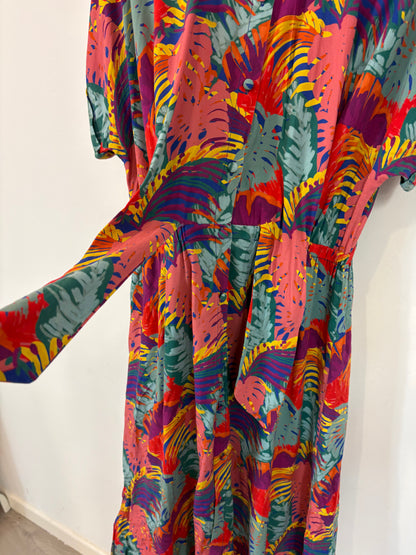 MARIE SIXTINE. Vestido midi estampado colores