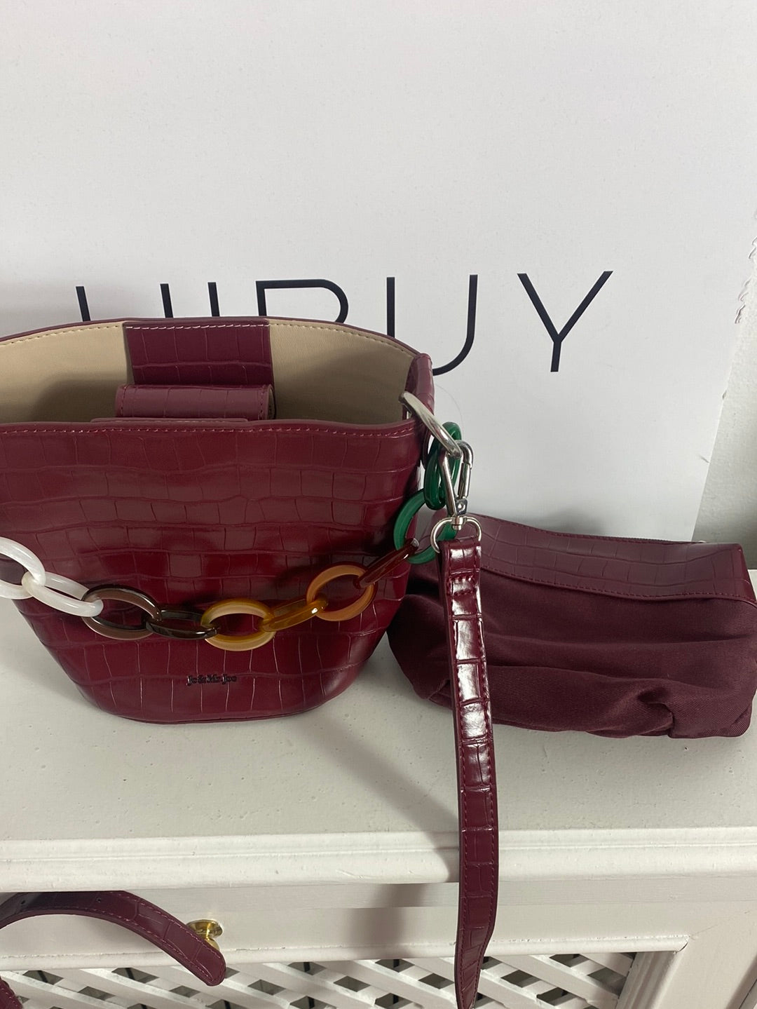 JO&MR.JOE. Bolso burdeos saco