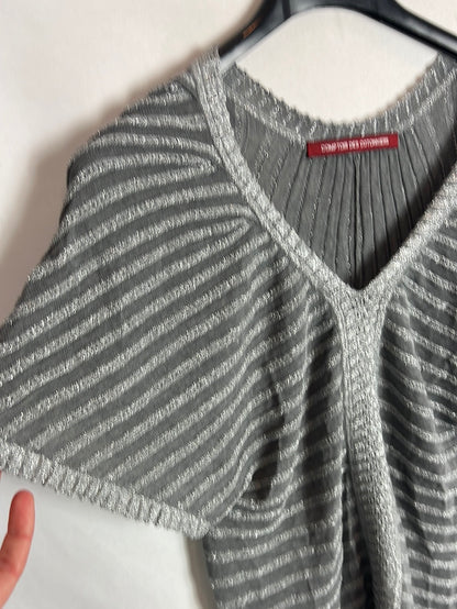 COMPTOIR DES COTONNIERS. Top punto gris y plateado TS