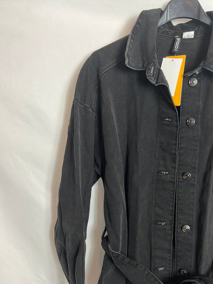 H&amp;M.Black denim dress/overshirt TS