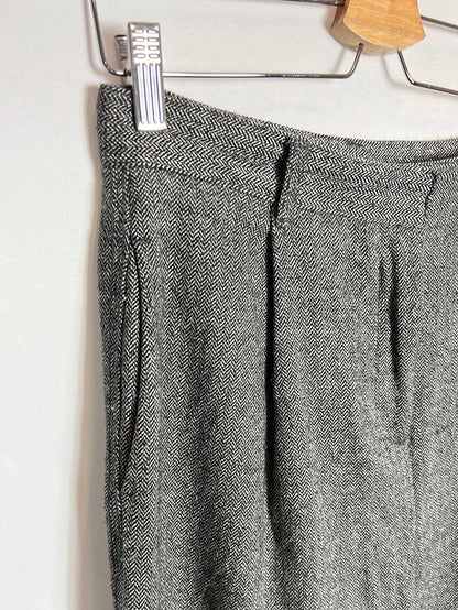 ZARA. Pantalones slouchy jaspeados. T S