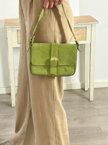 OTRAS. Bolso mini verde asa corta