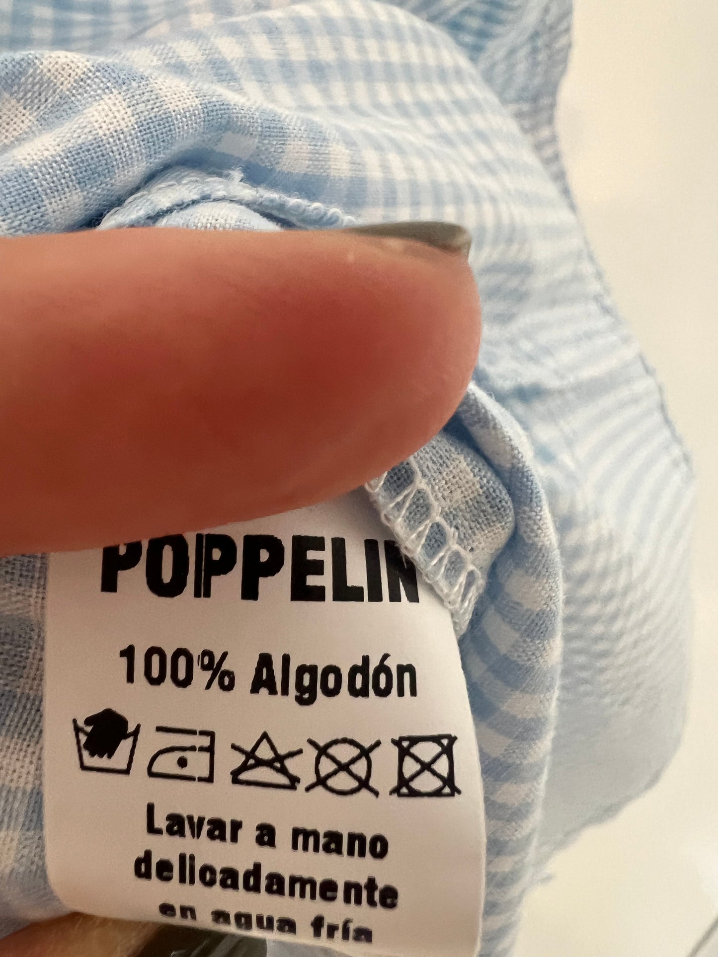 POPPELIN. Gingham blouse Tm