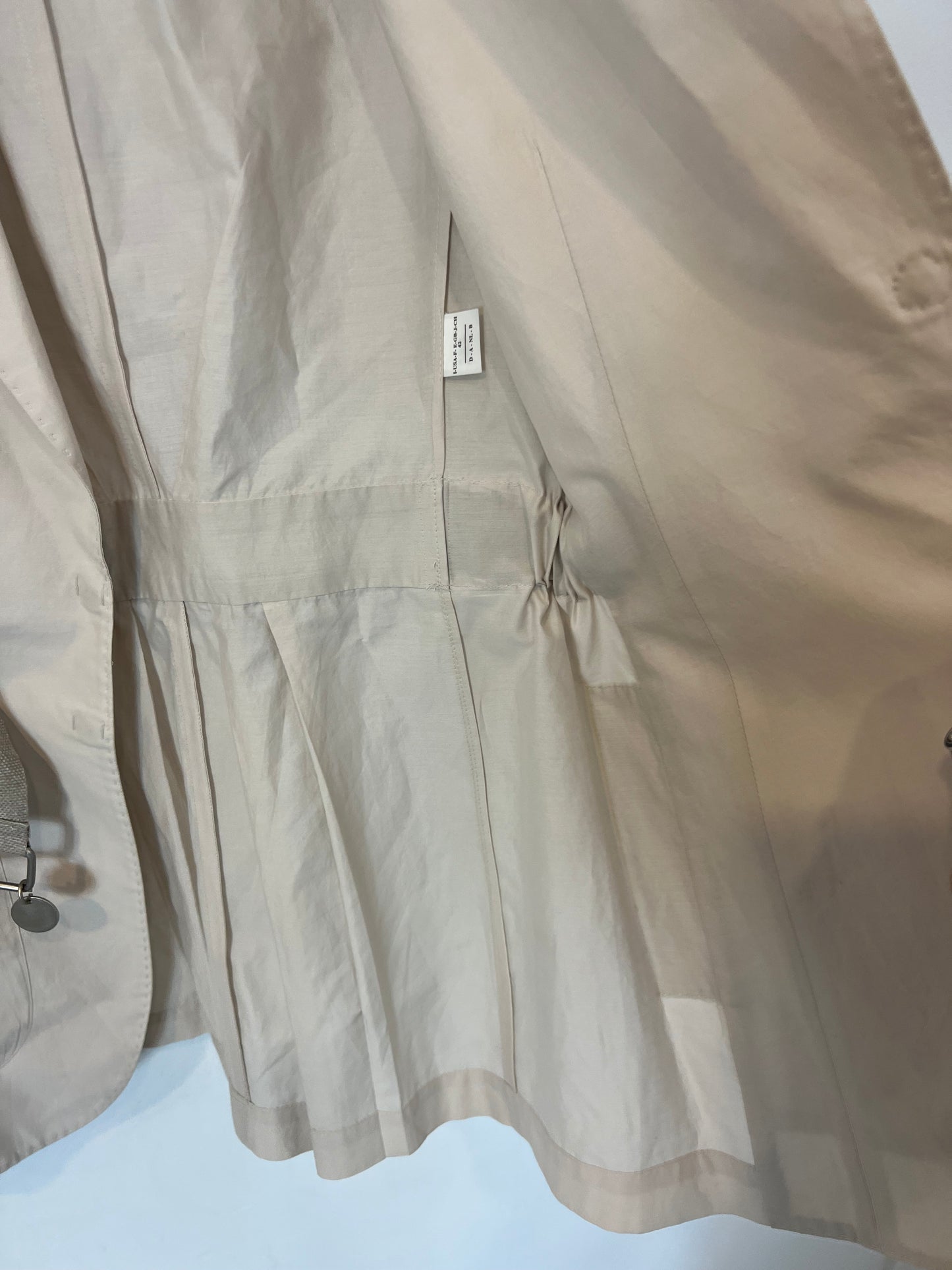 BRUNELLO CUCINELLI. Beige cotton and silk jacket. Size 42 (M)