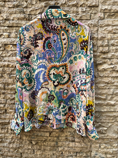 ZARA. Tm flower print blouse