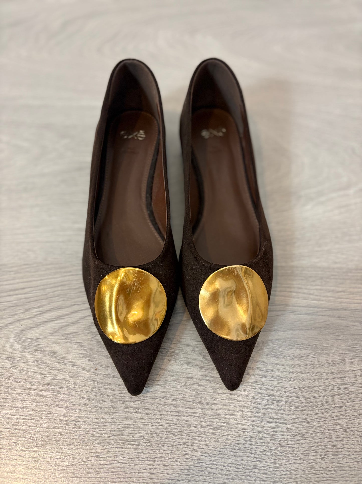 ZARA. Long brown dress TM