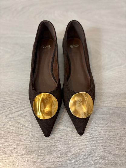 ZARA. Long brown dress TM